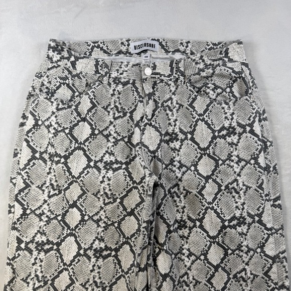Disclosure Denim - Disclosure Wide Leg Snake Print Jeans Size 14W